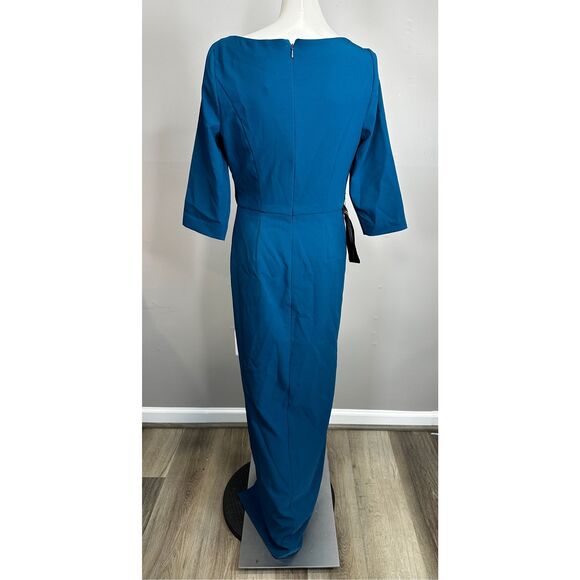 NWT KAY UNGER MARGERITE COLUMN GOWN SIZE 4 $318 - Picture 6 of 8